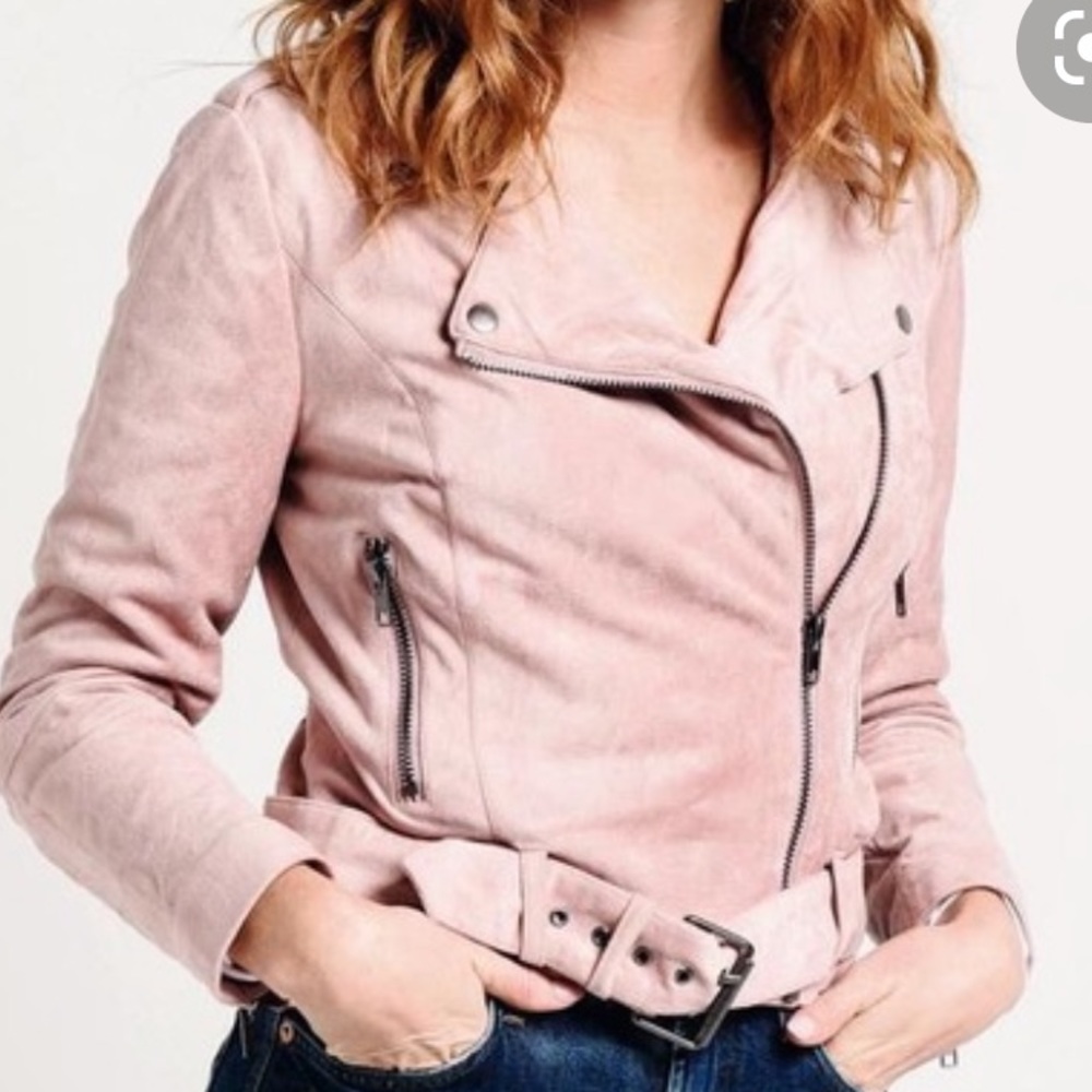BB Dakota pink suede jacket